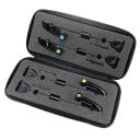 LED swingers set Hirisi 4 stuks lengte 24,5 cm plastic kop roestvrijstalen staaf rood geel blauw groen indicatielampje voor beetmelders 2