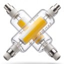 LED trubicás izzó R7S 78 mm Kétoldalas foglalat 15 W 220 V COB szalag átlátszó csőben Meleg fehér 2700 K Reflektorokhoz és lámpákhoz 2