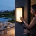 LED ulkoseinävalaisin 25 W IP65 Suorakaiteen muotoinen Valkoinen diffuusori mustassa kehyksessä Lämmin valkoinen 3000 K Julkisivulle terassille ja sisäänkäynnille 6