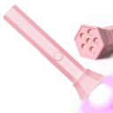 LED UV neglelampe genopladelig USB gel polish hærdningslampe 250mAh 45/60s timer kompakt bærbar manicure tørretumbler 12,5 × 3 cm 4