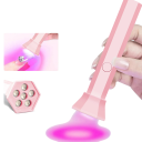 LED UV neglelampe genopladelig USB gel polish hærdningslampe 250mAh 45/60s timer kompakt bærbar manicure tørretumbler 12,5 × 3 cm 2