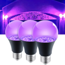 LED UV-pære 12W E27 399-400nm sort lys til UV-reaktive dekorationer, fluorescensdetektion, festbelysning, kunstprojekter AC 85-265V 1