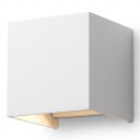 LED væglampe 6 W IP65 Dækning Kube 10 x 10 x 10 cm Aluminium krop Lys op og ned Varmt lys 3000 K Til facade og indgang 3