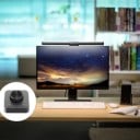 LED-valonauha näytölle 44 cm Langaton pyörivä ohjain Lämmin ja kylmä valo Himmennys Painovoimainen kiinnitys USB Musta 5