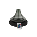 LED világítással rendelkező vízipipa alátét RGB 16 szín 18 cm EVA hab Távirányító Fekete Alátét shisha és hookah kiegészítőhöz 2