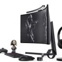 LED világítócsík ívelt monitorhoz 40 cm RGB háttérvilágítás Aszimmetrikus fény tükröződésmentes Fokozatos fényerőszabályozás Időzítő Fekete USB 6