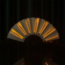 LED-vouwventilator met kleurrijke achtergrondverlichting op batterij 23A 12V Lichtgevende ventilator voor dansvoorstelling Festivallichtdecoratie 5