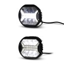 LED werklicht 2000 lumen Dagrijverlichting DRL en extra koplamp 9 x 10 cm Wit licht Zwart behuizing Voor offroad en werkmachines 3
