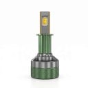 LED žárovky do světlometů s Bluetooth ovládáním přes aplikaci, 3000–8000 K, patice H3, CSP čipy, ventilátor, zelené, do auta 12V/24V 1