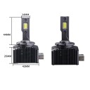 LED žiarovky D3S do svetlometov 6000K 30000 lm Canbus, 70 W pár, hliník s ventilátorom, čierne, náhrada xenónu HID do auta 12–24 V 4