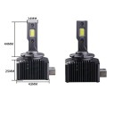 LED žiarovky do svetlometov D1S Canbus s ventilátorom, 2 ks, 70 W, 30000 lm, 6000K, hliníkový chladič, čierne, náhrada xenónu HID do auta 4