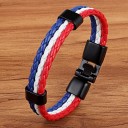 Lederarmband in Flaggenfarbe 3