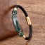 Lederarmband mit Naturstein 16