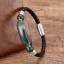 Lederarmband mit Naturstein 8