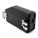 Left Lockable Tool Box with Keys 330.5 x 191 x 101 mm Black Plastic for Mounting on Motorcycle Side Case Rack 6