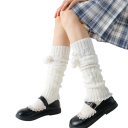 Leg Warmers with Pom Poms and Decorative Trim 1