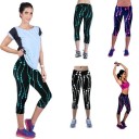 Leggings 3/4 da donna con ruote J1689 13