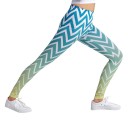 Leggings 3D da donna con motivo ZIG ZAG 2