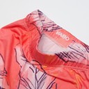 Leggings 3D femininas com estampado de folhas - Rosa 4