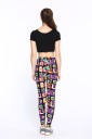 Leggings 3D femininas com quadrados coloridos 2