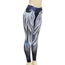 Leggings 3D sexy para senhora com estampado de asas 5