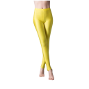 Leggings brilhantes ajustadas para mulheres Calças de ioga altamente elásticas Efeito brilhante Roupa de fitness Leggings 9