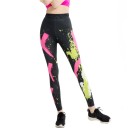 Leggings con estampado 3D para mujer, color negro 3