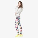 Leggings da donna alla moda con triangoli colorati 7