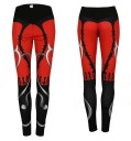 Leggings da donna con stampa diavolesca 3D 4