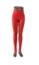 Leggings da donna in ecopelle - Rossi 2