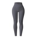 Leggings da donna senza cuciture per la palestra con alto vita a V Pantaloni fitness elasticizzati aderenti fino alla caviglia Leggings sportivi comodi per l'allenamento 4