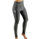 Leggings de compression pour femmes avec taille haute et poche Leggings de sport élastiques pour le yoga et l'exercice Pantalons sculptants pour femmes 5