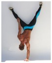 Leggings de compression pour hommes - Noir et bleu 2