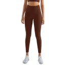 Leggings de gimnasio de cintura alta Pantalones elásticos transpirables Bolsillo invisible en la cintura Material absorbente Efecto 21