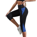 Leggings de yoga de cintura alta para mujer, hasta la pantorrilla, elásticos, transpirables y cómodos. 2