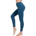 Leggings de yoga femininas elásticas com cintura alta Efeito push-up Calças desportivas elásticas Leggings modeladoras Roupa de fitness 5