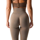 Leggings desportivas elásticas sem costura para senhora Leggings de fitness para exercício Leggings flexíveis e confortáveis para o ginásio Yoga corrida uso diário 6