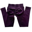 Leggings desportivas sem costura para mulher com cintura baixa Leggings elásticas para ioga e fitness Calças justas confortáveis 12