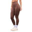 Leggings desportivas sem costuras para mulher com cintura alta Corte em V na barriga Calças de fitness elásticas para ioga Treino Ginásio Efeito push-up 1
