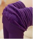Leggings elastici invernali da donna - Viola 2