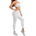 Leggings elásticos para mulheres de cintura baixa Calças de fitness desportivas Leggings elásticas Roupa desportiva confortável para exercício 2