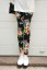 Leggings eleganti de dama cu flori J2415 1