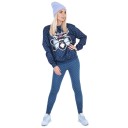 Leggings femininas com bolinhas - Azuis 8