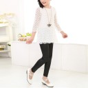 Leggings in pelle per ragazze T2468 2