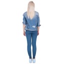Leggings pour femmes à pois - Bleus 5