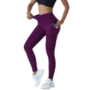 Leggings pour femmes à taille haute Push-up pantalons de sport élastiques avec poches Leggings confortables pour l'exercice Yoga 12