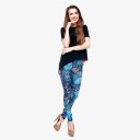 Leggings pour femmes avec imprimé de hiboux - Bleus 6