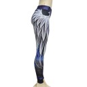 Leggings sexy 3D da donna con stampa di ali 6