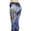 Leggings sexy 3D da donna con stampa di ali 9
