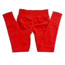 Leggings sportivi da donna senza cuciture a vita bassa Leggings elastici per yoga e fitness Pantaloni aderenti comodi per libertà di movimento 5